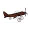 Brown Wood Vintage Sculpture, Airplane 9" x 16" x 14"